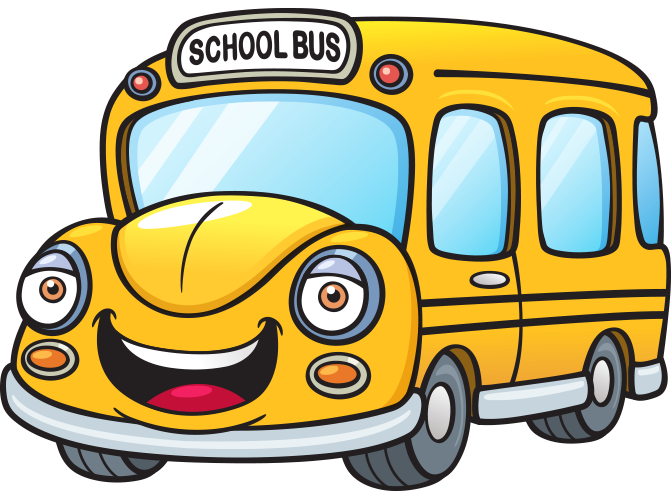 Gülen yüzlü okul otobüsü resmi png