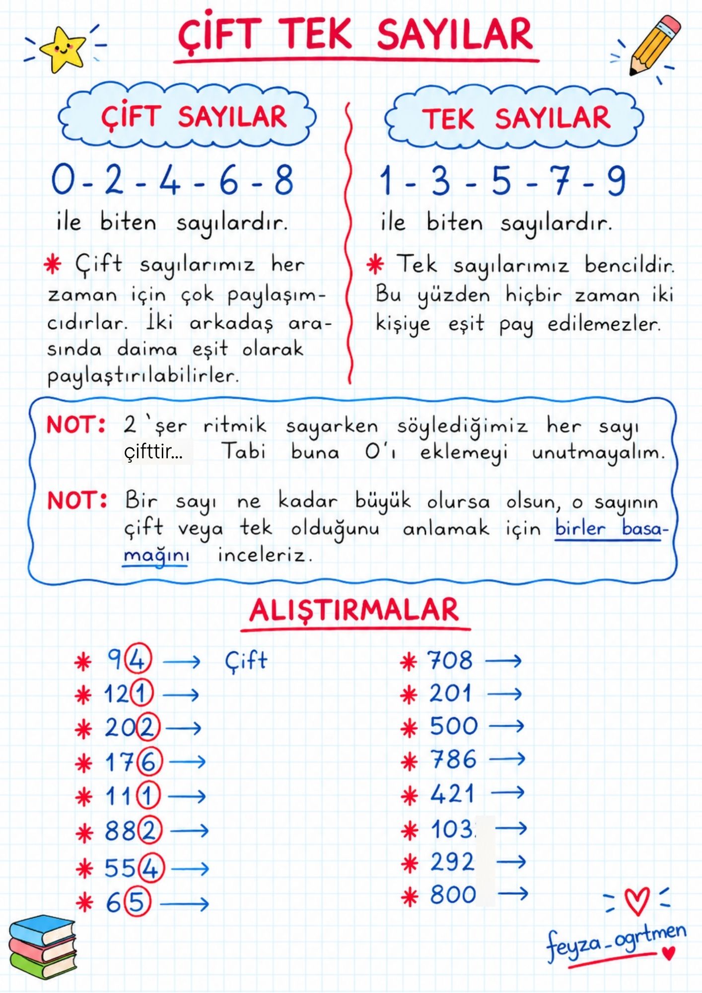 3. Sınıf Çift-Tek Sayı Etkinliği