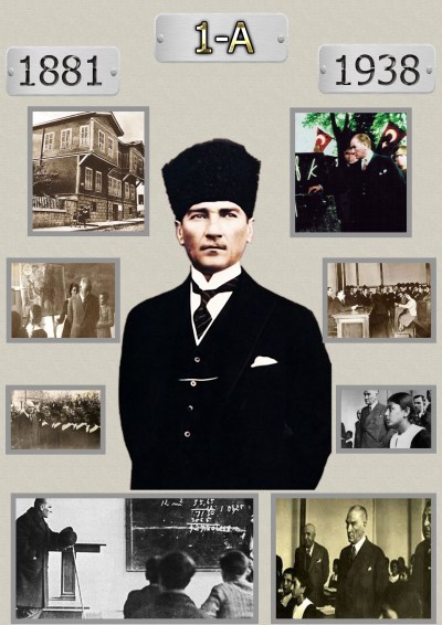 Model 16, 1A şubesi için Atatürk'ün hayatı temalı kapı süslemesi