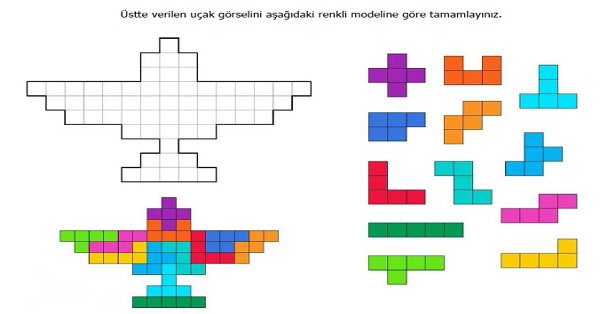 Puzzle Kes-Yapıştır  (Kelebek) Etkinliği 10