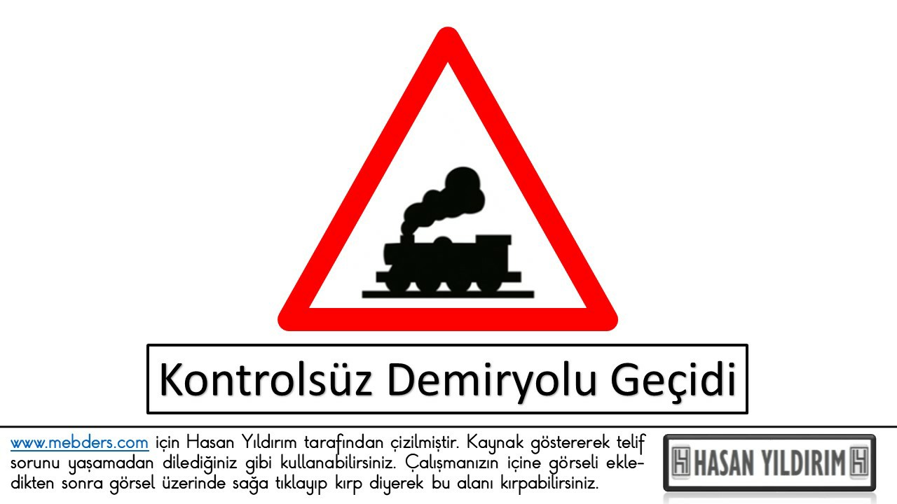 Kontrolsüz Demiryolu Geçidi PNG