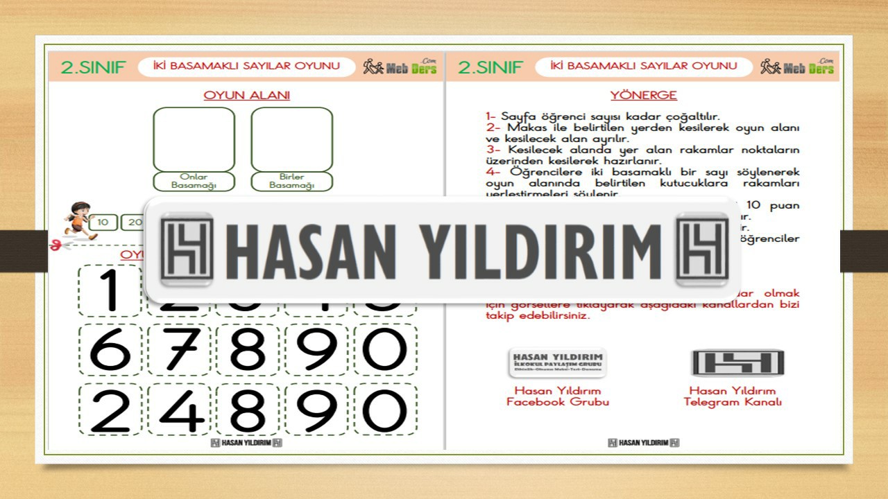 2 Basamaklı Sayılar Oyunu (2.Sınıf)