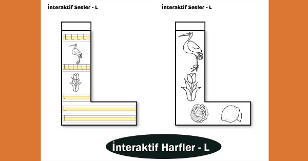 1.Sınıf İlkokuma İnteraktif Harfler - L Sesi