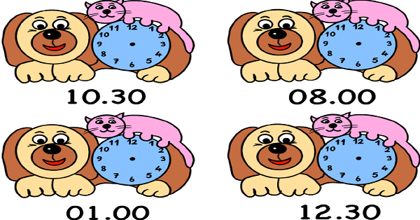 1.Sınıf Matematik Köpekli Saat Etkinliği