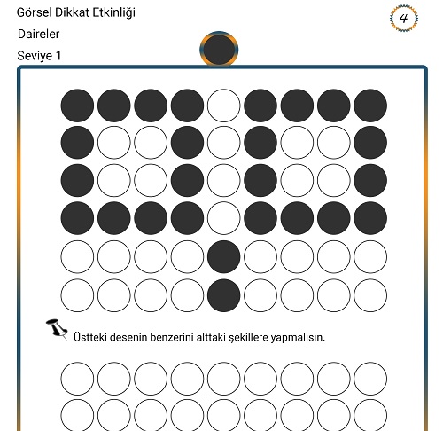 Görsel Dikkat Etkinliği 4 - Seviye 1