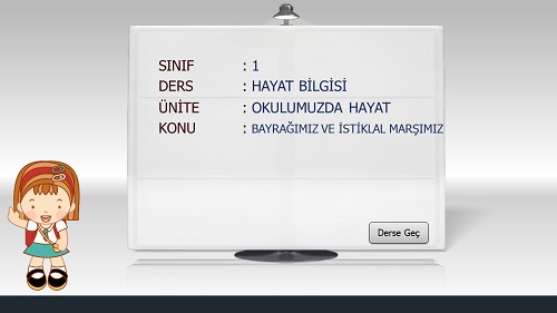 1.Sınıf Hayat Bilgisi Bayrağımız ve İstiklal Marşımız Sunusu