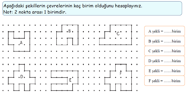 4.Sınıf Matematik Çevre Ölçme -1