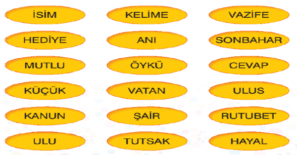 4.Sınıf Türkçe Zıt-Eş Anlamlı-Sesteş Kelimeler-3