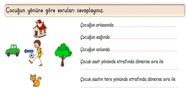 2.Sınıf Matematik Uzamsal İlişkiler Etkinliği-2