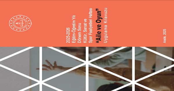 2025-2026 1. Dönem Sonu Etkinlik Haftası Uygulama Kılavuzu