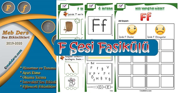 1.Sınıf İlkokuma F Sesi Fasikülü