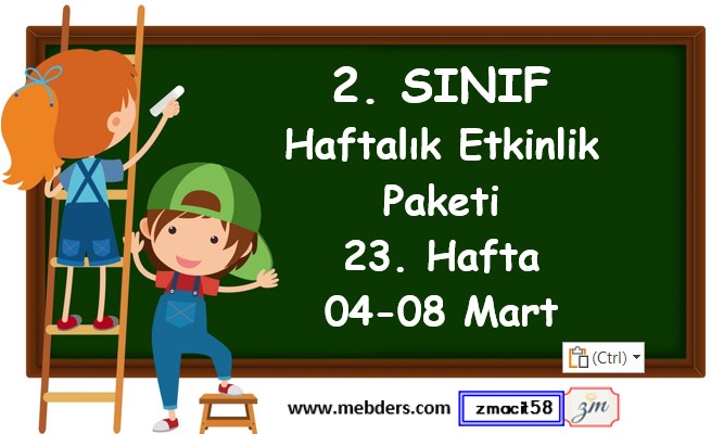 2. Sınıf 23. Hafta Etkinlik Paketi (04 Mart-08 Mart)