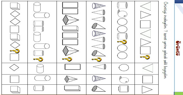 1.Sınıf Matematik Geometrik Örüntüler 2