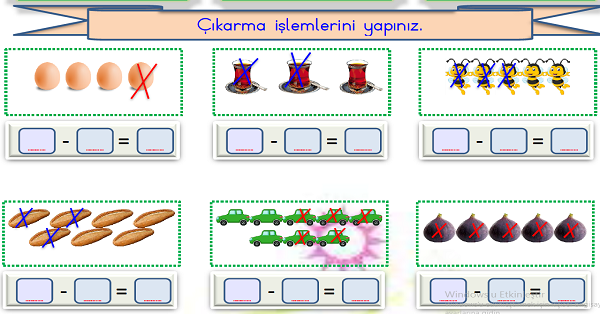 1.Sınıf Matematik Çıkarma İşlemi-2