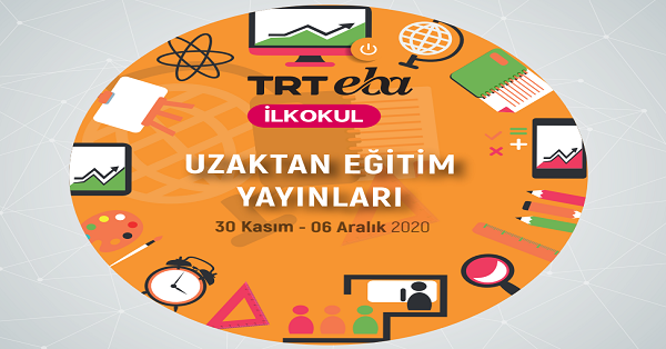 30 Kasım - 6 Aralık Arası EBA TV İlkokul Yayın Akışı, Dersler, Konular