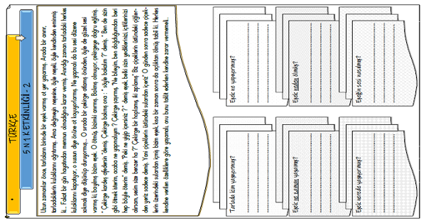 3. Sınıf Türkçe 5N 1K Etkinliği-2
