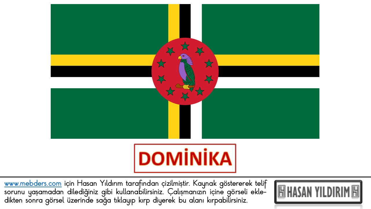 Dominika Bayrağı PNG