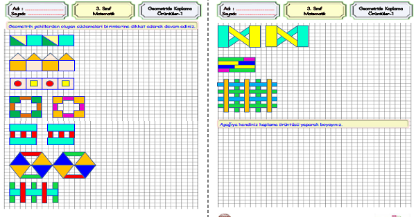 3.Sınıf Matematik Geometrik Örüntüler -5