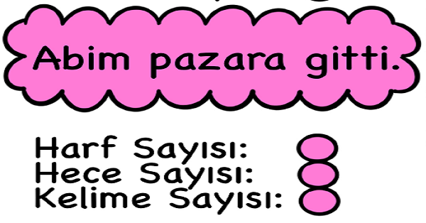 1.Sınıf Türkçe Harf Hece Kelime Etkinlikleri