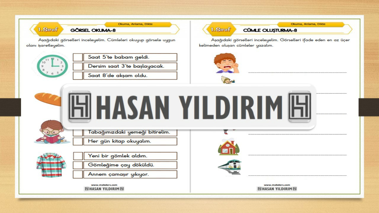 1.Sınıf Türkçe Görsel Okuma ve Cümle Oluşturma-8
