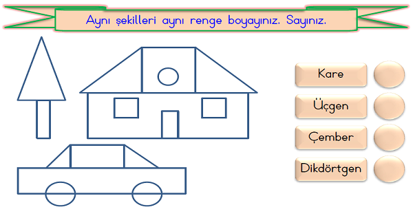 1.Sınıf Matematik Geometrik Şekiller-3