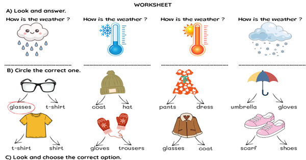2.Sınıf 3.Tema Personal Life Clothes Çalışma Kağıdı/Ödev