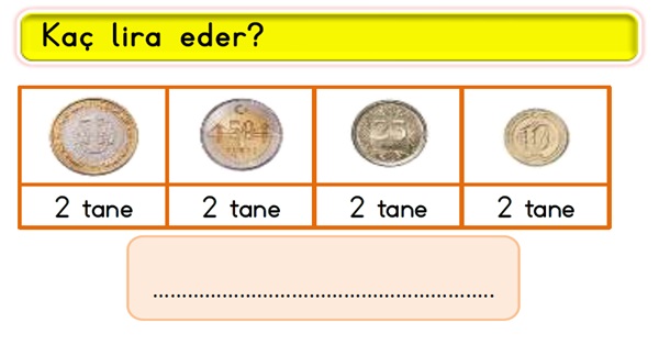 2.Sınıf Matematik Paralarımız-2