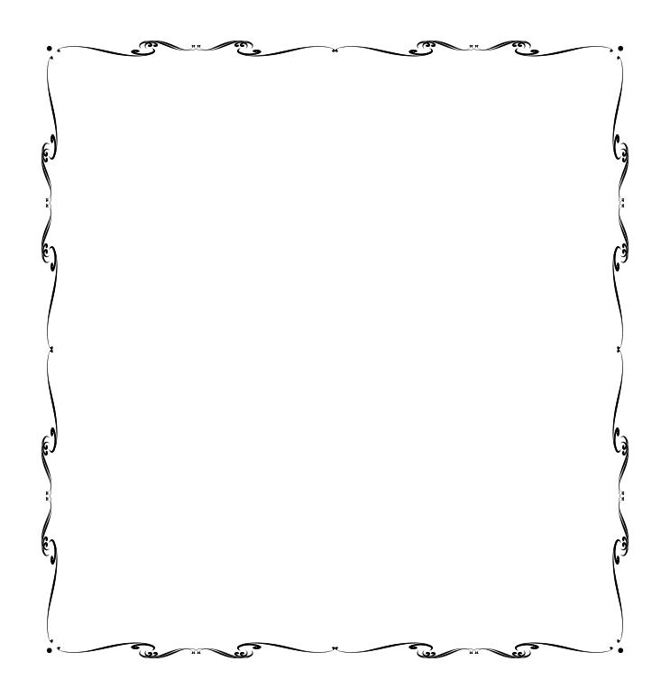 Kenarları dalgalı png çerçeve resmi