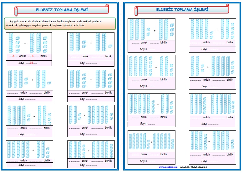 2.Sınıf Matematik Eldesiz  Toplama İşlemi