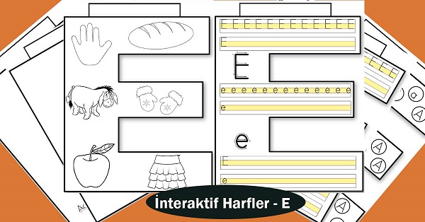 1.Sınıf İlkokuma İnteraktif Harfler - E Sesi