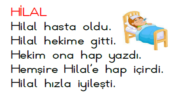 1.Sınıf İlk Okuma Yazma (H-h Sesi) Okuma Metinleri