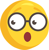 El çizimi şaşkın gözlüklü png emoji resmi