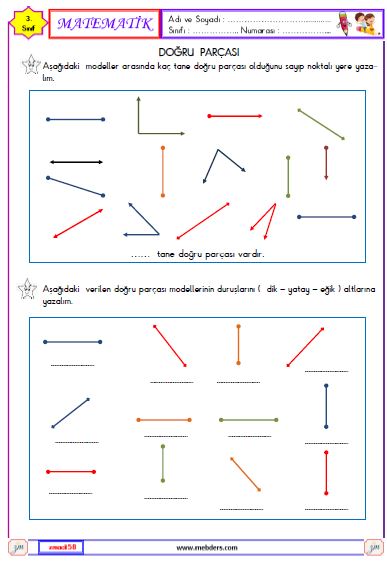 3. Sınıf Matematik Doğru Parçası Etkinliği