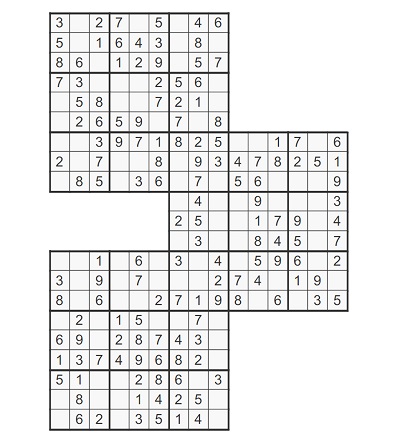 Üçlü Samurai Sudoku 1