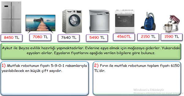 4.Sınıf Matematik Çıkarma İşlemi Problemler-5