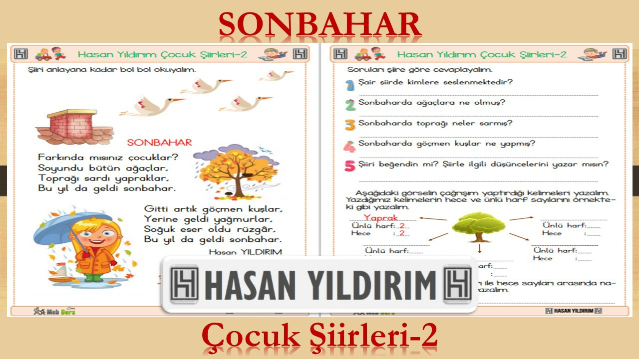 Sonbahar (Çocuk Şiirleri-2)