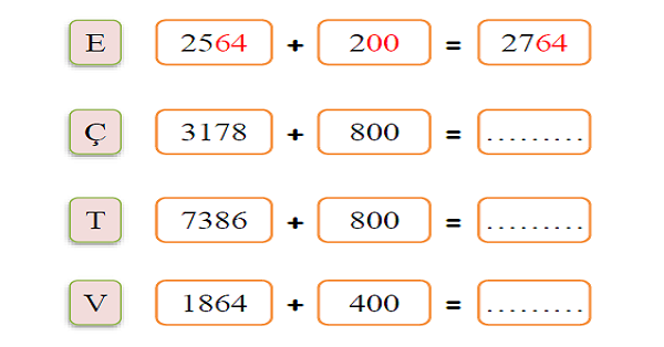 4.Sınıf Matematik Zihinden Toplama İşlemi-3