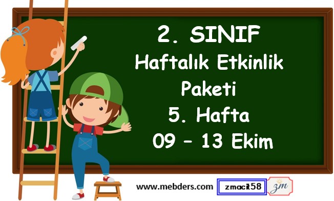 2. Sınıf 5. Hafta Etkinlik Paketi (09-13 Ekim)