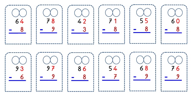 2.Sınıf Matematik Çıkarma İşlemi-Onluk Bozarak Çıkarma İşlemi Etkinliği-4