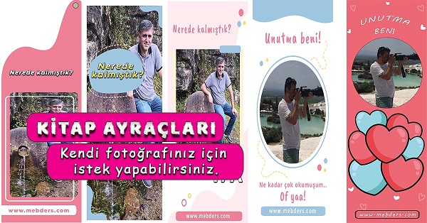 Kendi fotoğrafınızla kitap ayraç modelleri