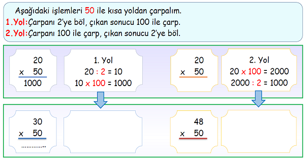 4.Sınıf Matematik Kısa Yoldan Çarpma İşlemi-4