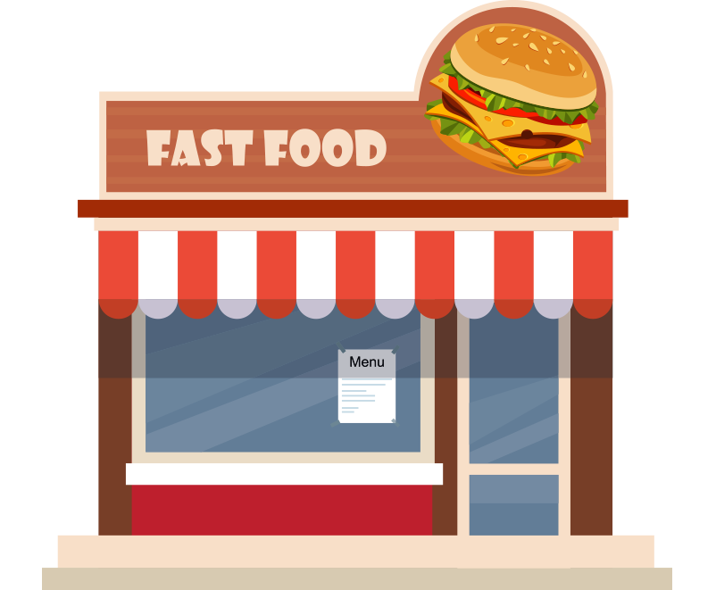 Fast food bina resmi png