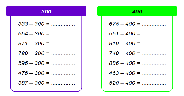 4.Sınıf Matematik Çıkarma İşlemi Alıştırmalar-3