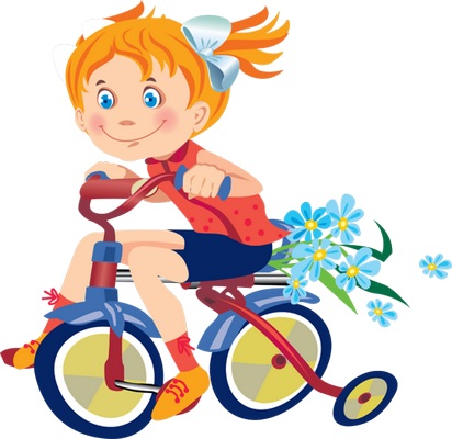 Clipart bisiklet kullanan kız çocuğu resmi png