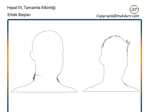 Hayal Et, Tamamla Etkinliği 37 - Erkek Yüzleri 3