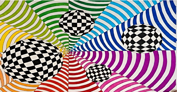 Boyama Çalışması Optik Yanılsama 1