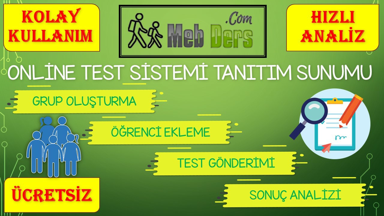 Online Test Sistemi Öğretmen Kullanım Sunumu