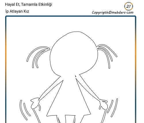 Hayal Et, Tamamla Etkinliği 21 - İp Atlayan Kız