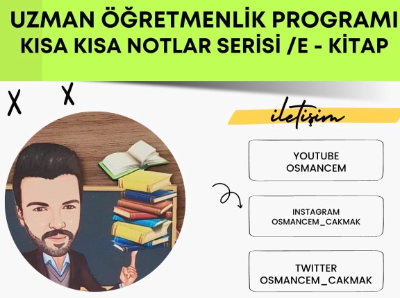 E-Kitap Yayında / Uzman Öğretmenlik Kısa Kısa Notlar Serisi'nin Tamamı