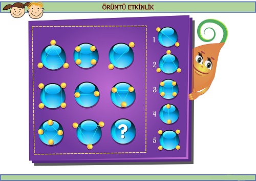 Sırada hangi geometrik çizimler var? Eğlenceli matematik etkinliği